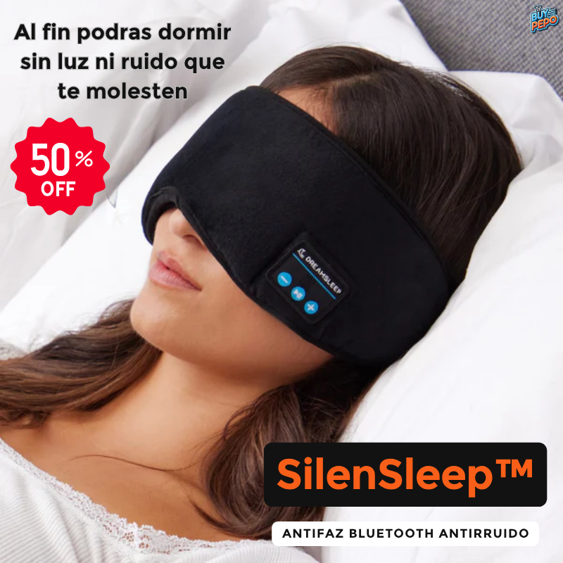 SilenSleep™ 🌙 - Antifaz Bluetooth Antirruido 🔇