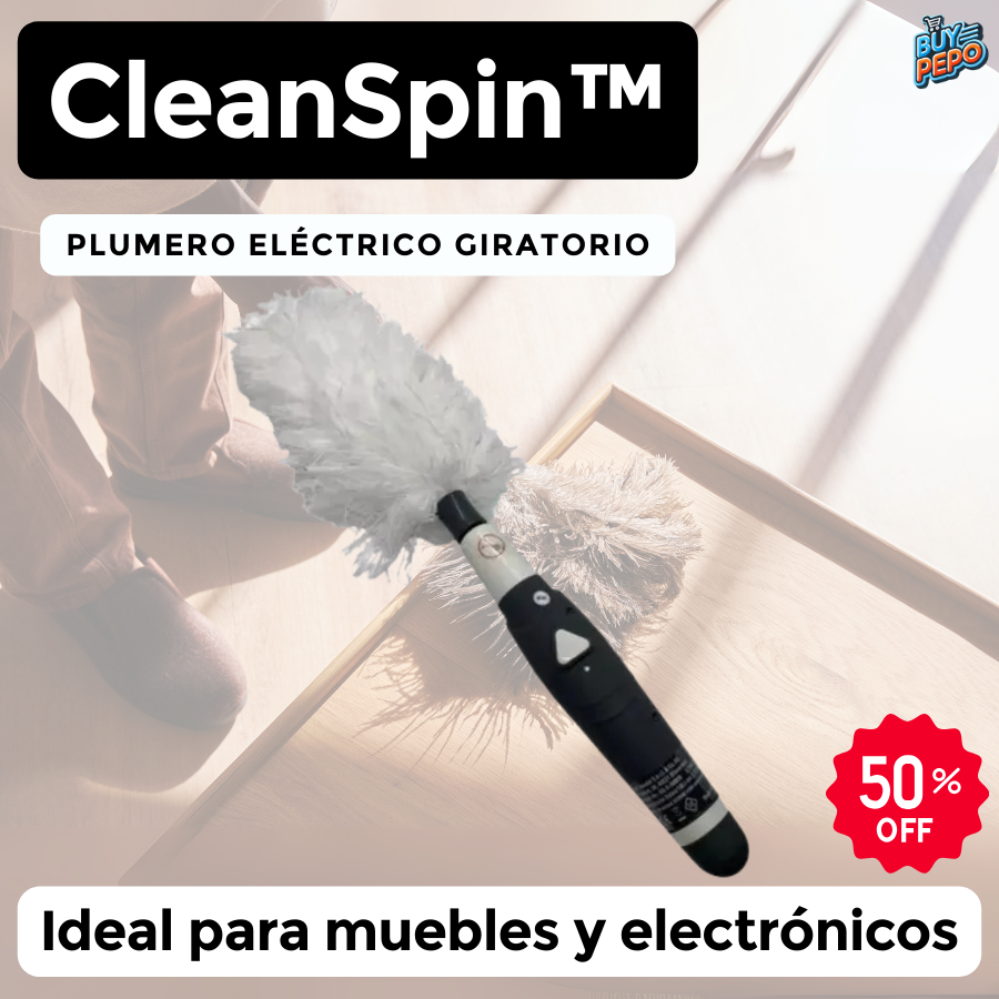 CleanSpin™ 🌟 - Plumero eléctrico giratorio ✨