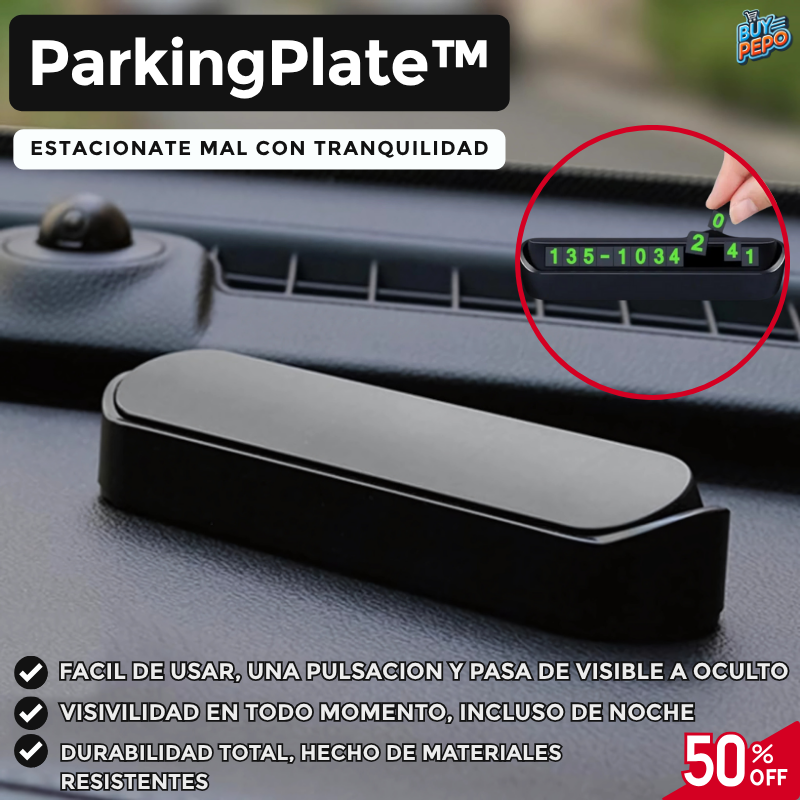 ParkingPlate™ - 🚗 Estacionate Mal Con Tranquilidad 📱💨