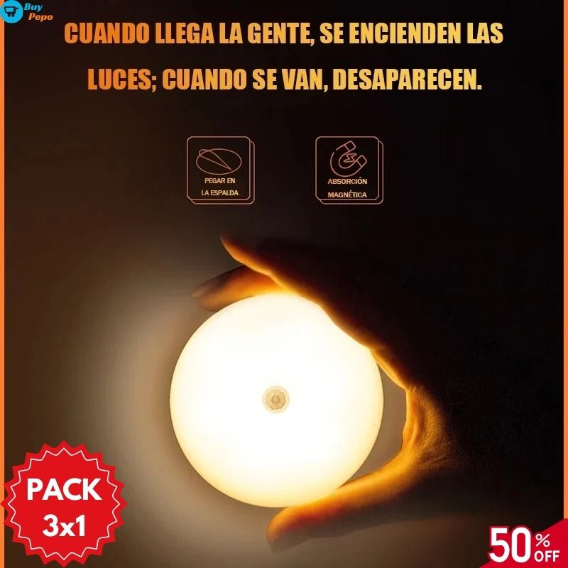 SensoLight™ - 🚨 PACK 3 Luces LED con Sensor de Movimiento 💡🚶♀️