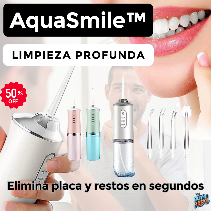 AquaSmile™ 💧- Irrigador Bucal de Limpieza Profunda 🦷