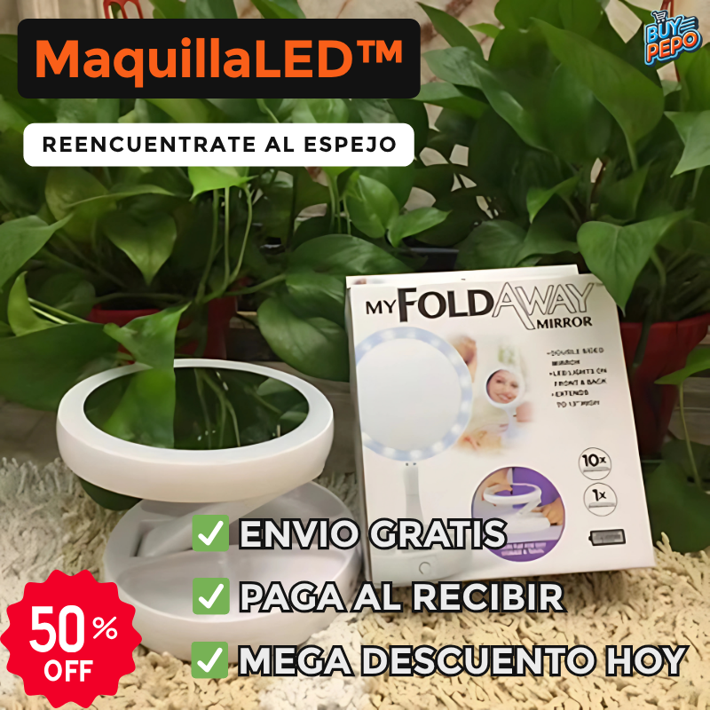 ✨ MaquillaLED™ – Espejo LED Portátil 💄🪞🌟