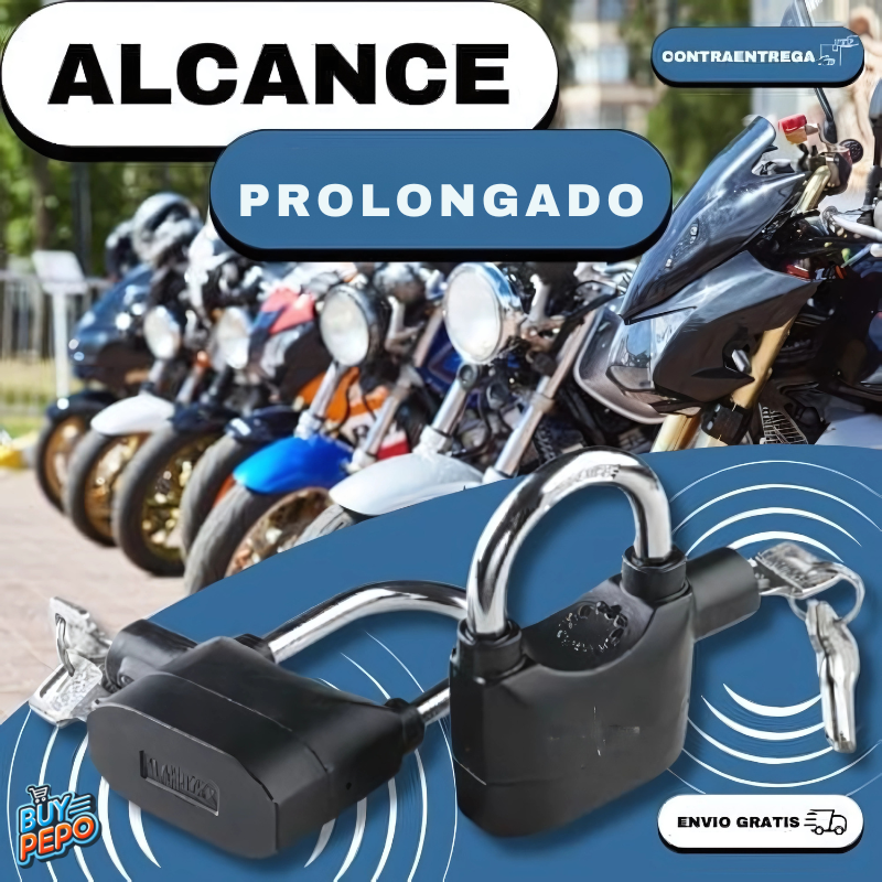 Candado Alarma™ – 🔒 Con potente alarma de 110 dB que se activa al movimiento 🚨