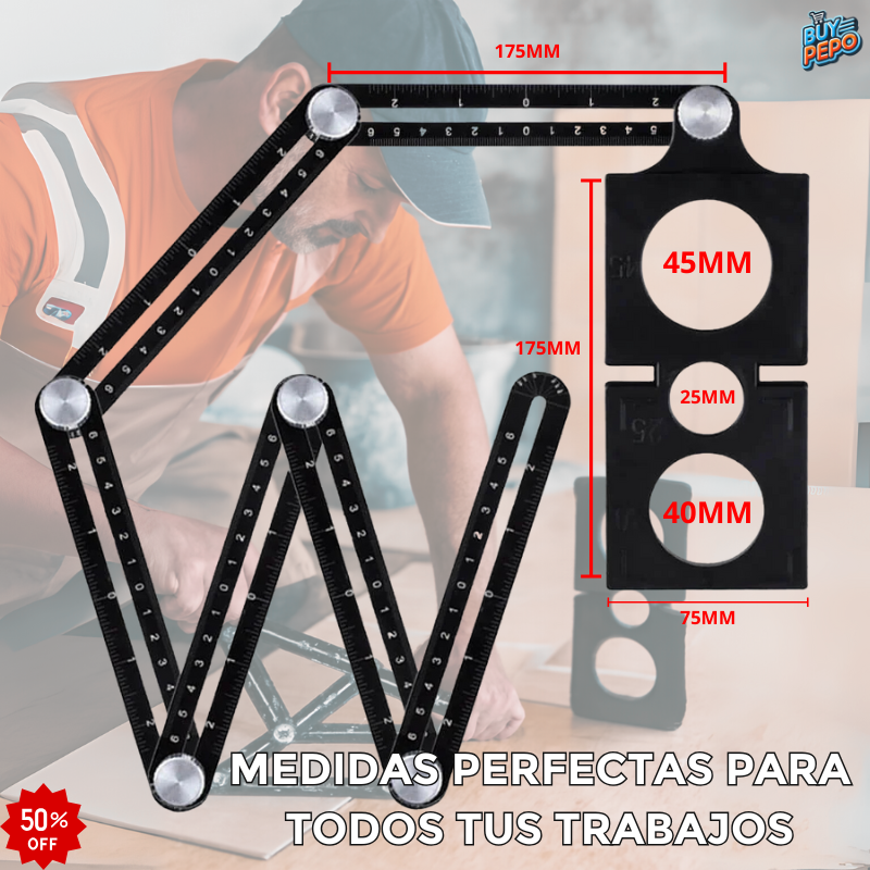 RulerPRO™ -📏Regla De Medición De Ángulo Múltiple 📐