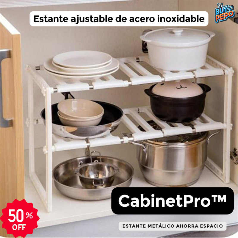 CabinetPro™ 🧰 - Estante metálico ahorra espacio 🏠