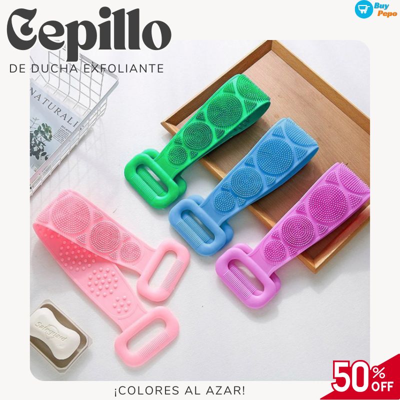 🛁✨ Cepillo de Ducha – Ergonómico, Masajeador 💆♂️ y Exfoliante 🌿 ✨🚿