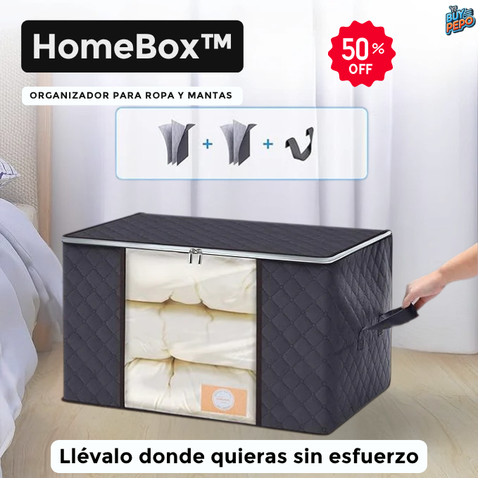 HomeBox™ 🏡 - Organizadores para Ropa y Mantas 🛏️