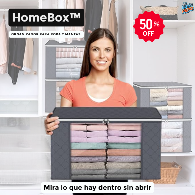 HomeBox™ 🏡 - Organizadores para Ropa y Mantas 🛏️