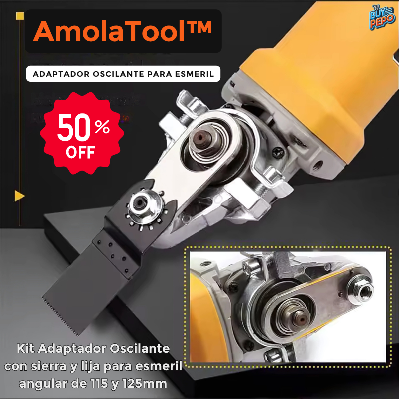 AmolaTool™ - 🔧 Adaptador Oscilante Para Esmeril ⚙️