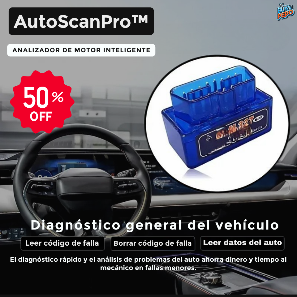 AutoScanPro™ 🚗 - Mini Scanner de Vehiculo 🔋