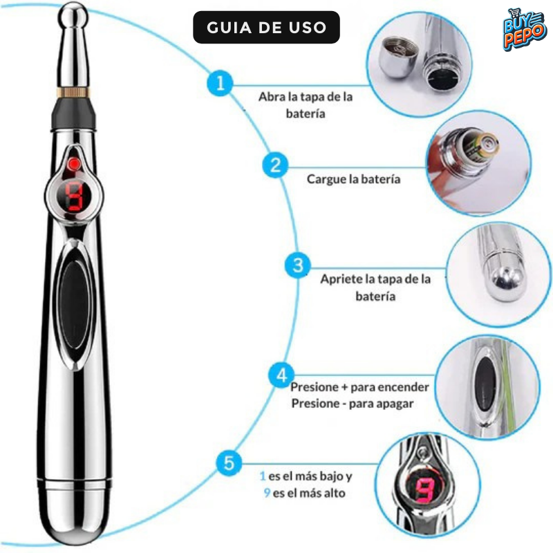 AliviaPen™ - ✨🖊️ Lápiz Masajeador de Acupuntura Alivia y Rejuvenece 💆♀️🌿