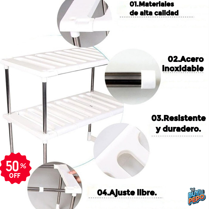 CabinetPro™ 🧰 - Estante metálico ahorra espacio 🏠