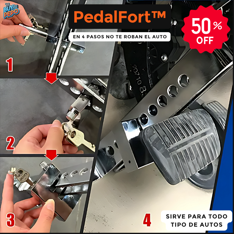 PedalFort™ 🚔 - Candado Pedal Antirrobo 🛡️