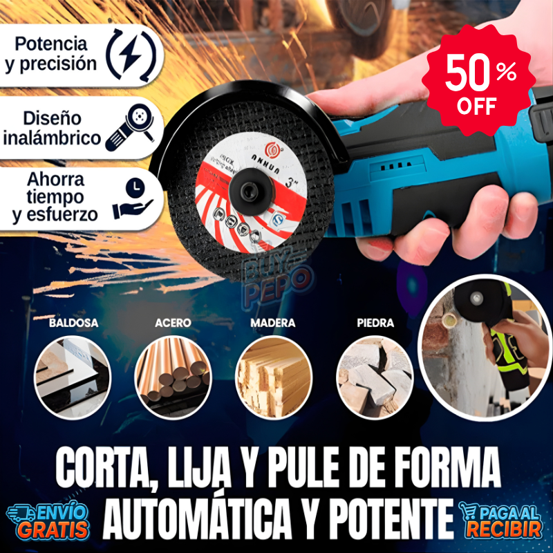 SpinMax™ 💨 – Mini esmeril 3" sin cables profesional 🔩