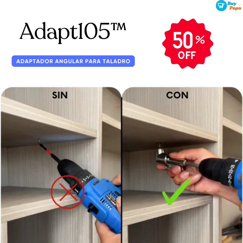 Adapt105™ - 🔶 Adaptador Extensor Angular Para Taladro 🔧🛠️
