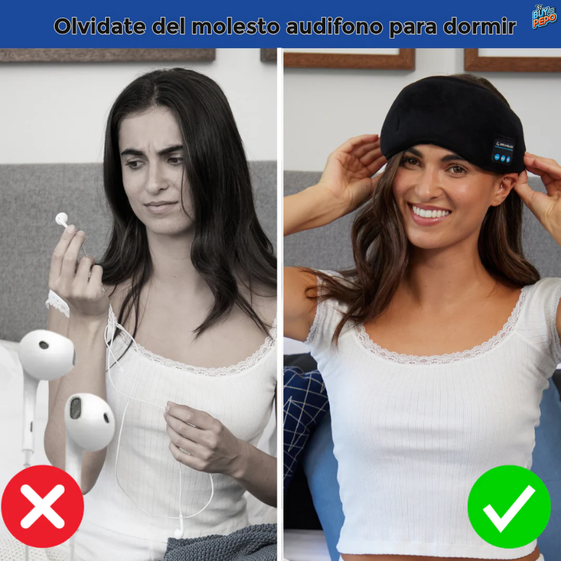 SilenSleep™ 🌙 - Antifaz Bluetooth Antirruido 🔇
