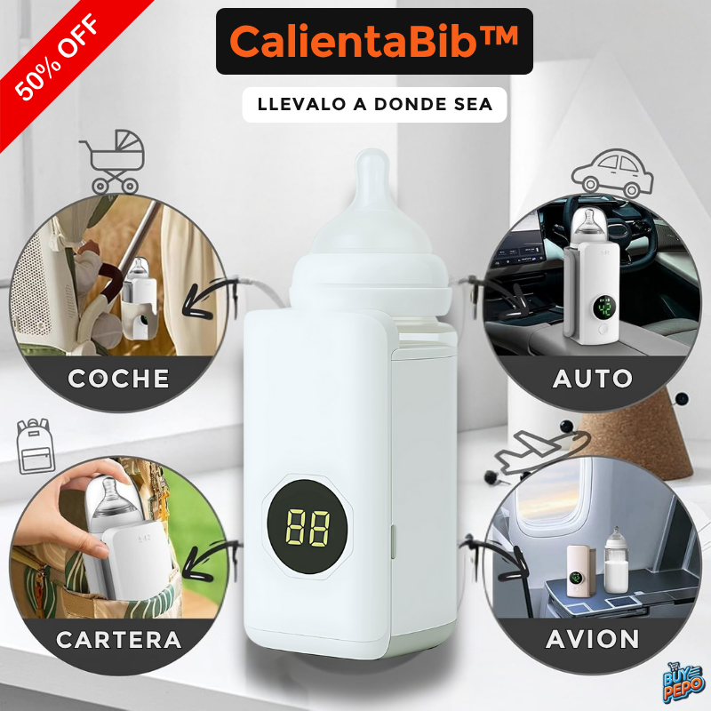 CalientaBib™ – 💖 Mamadera Calentita Done Sea 🍼⏱️
