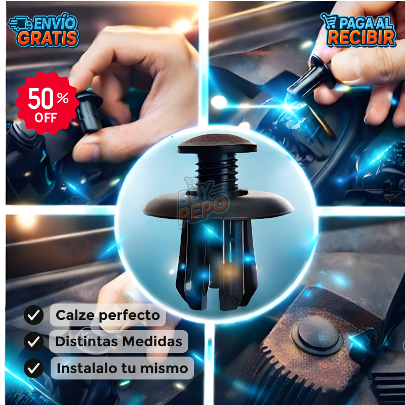 ClipForce™ 🚗 - 240 Clips universales para autos 🔩