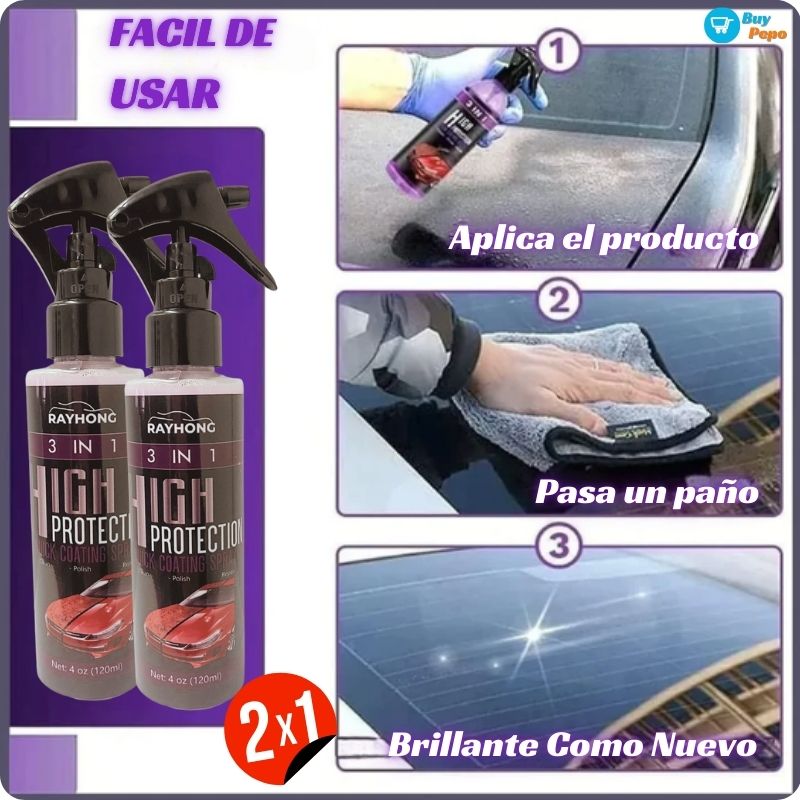 🛡️💎 Sellador Cerámico 3 en 1 ✨🚗- HIGH PROTECT®