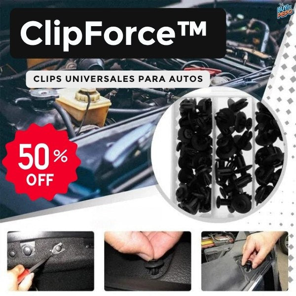 ClipForce™ 🚗 - 100 Clips universales para autos 🔩