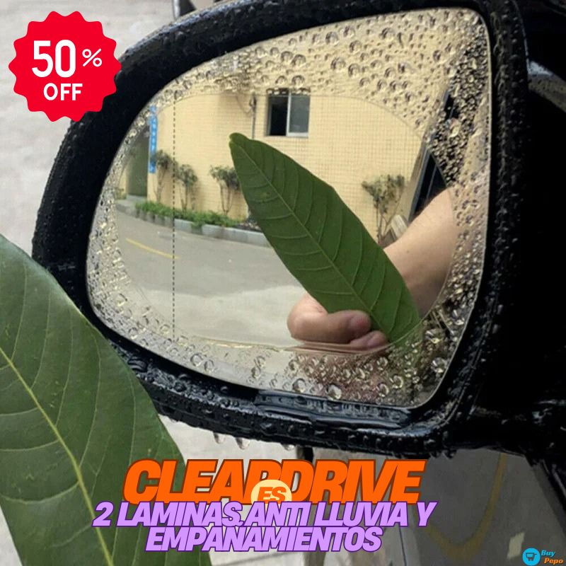 ClearDrive™ 🚗🔍 – 2x Láminas Antiempañantes para Espejos 💨✨