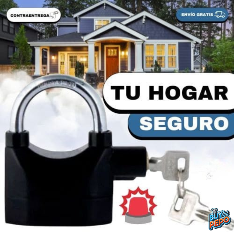 Candado Alarma™ – 🔒 Con potente alarma de 110 dB que se activa al movimiento 🚨