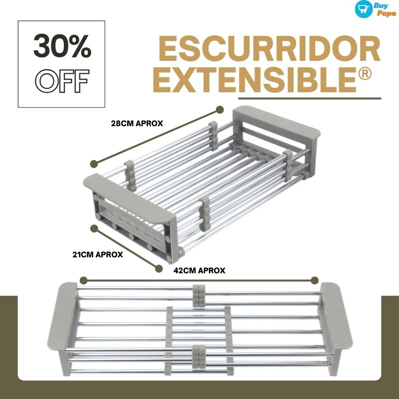 ESCURRIDOR EXTENSIBLE® - Para Frutas/Verduras y Vajilla