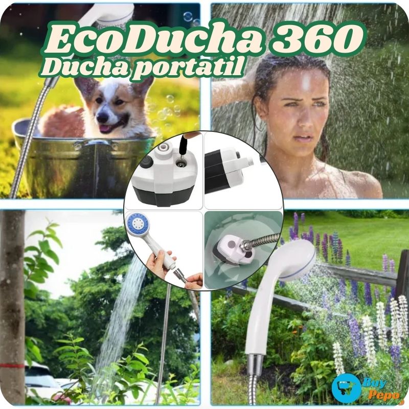 EcoDucha 360® 🌿🚿 - Ducha Portátil Recargable🔋