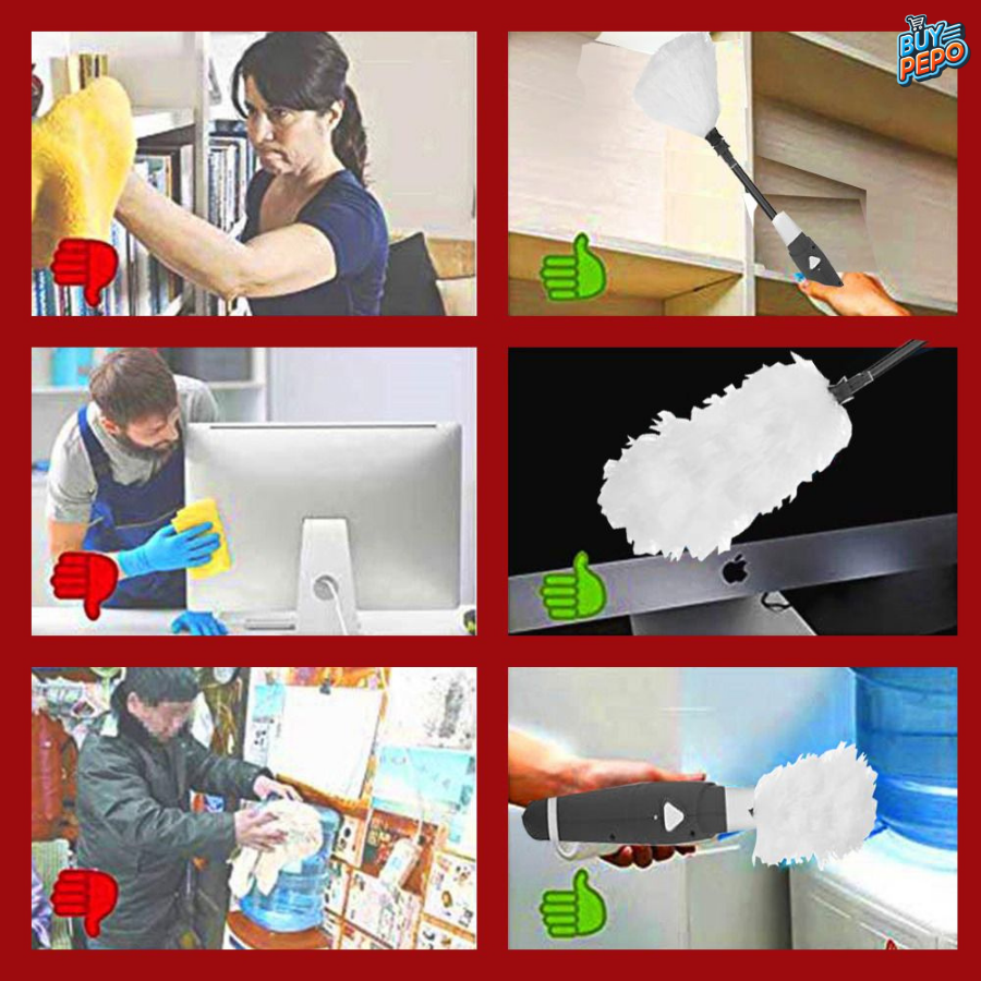 CleanSpin™ 🌟 - Plumero eléctrico giratorio ✨