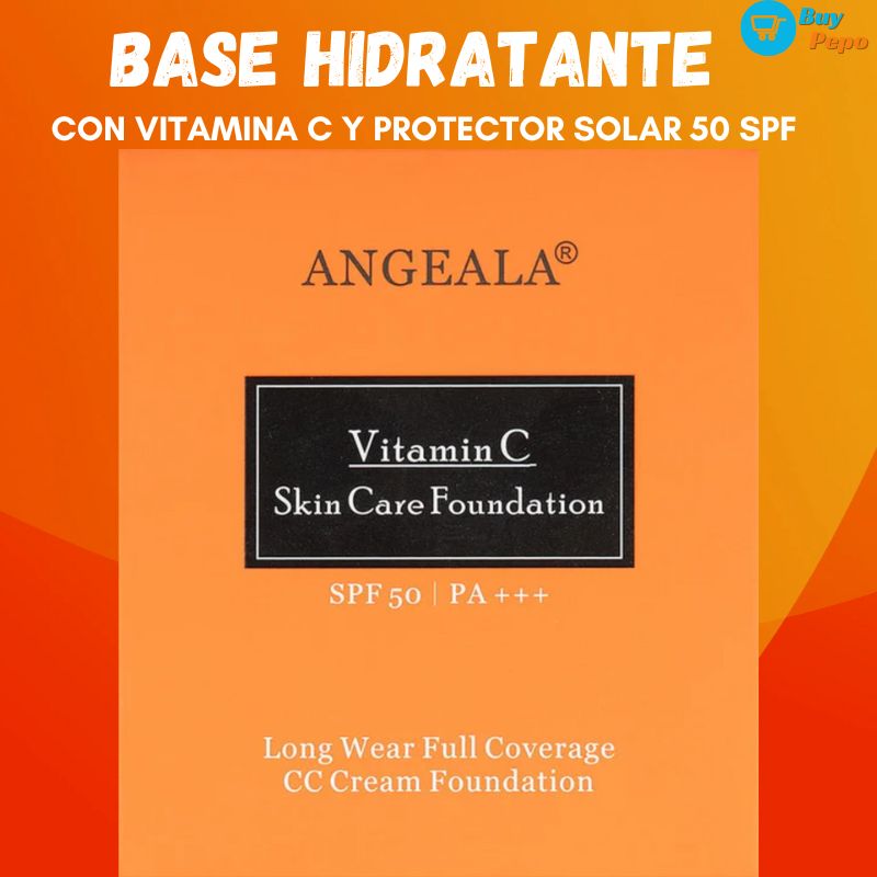✨BASE ANGEALA® - Con Vitamina C 🍊 y Protector Solar 🌞 50 SPF🛡️