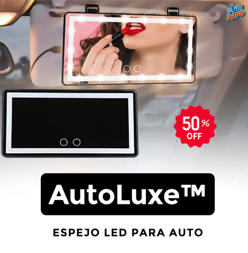 AutoLuxe™ ✨- Espejo LED para auto 🚙