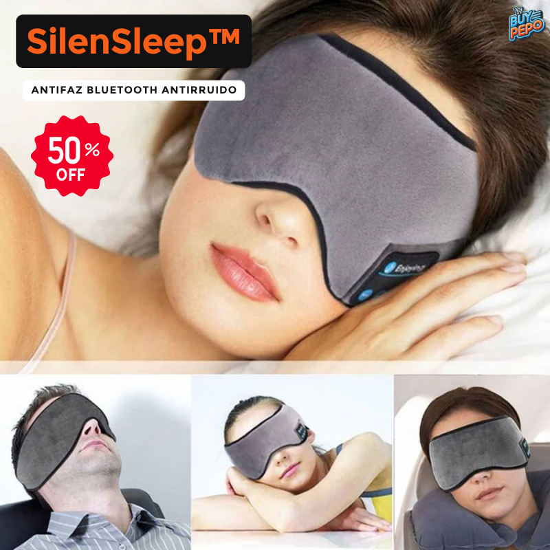 SilenSleep™ 🌙 - Antifaz Bluetooth Antirruido 🔇