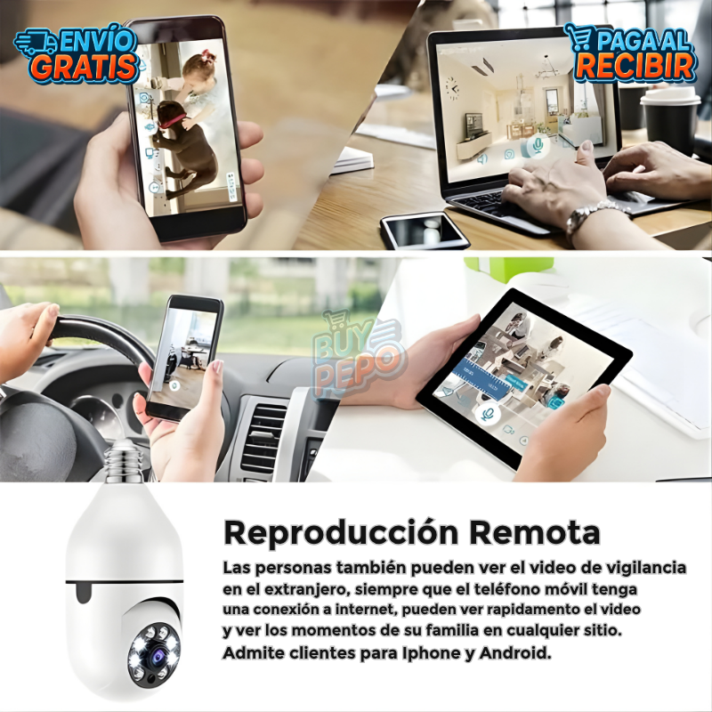 FortiEye™ 👁️ - Cámara seguridad exterior HD 🔐