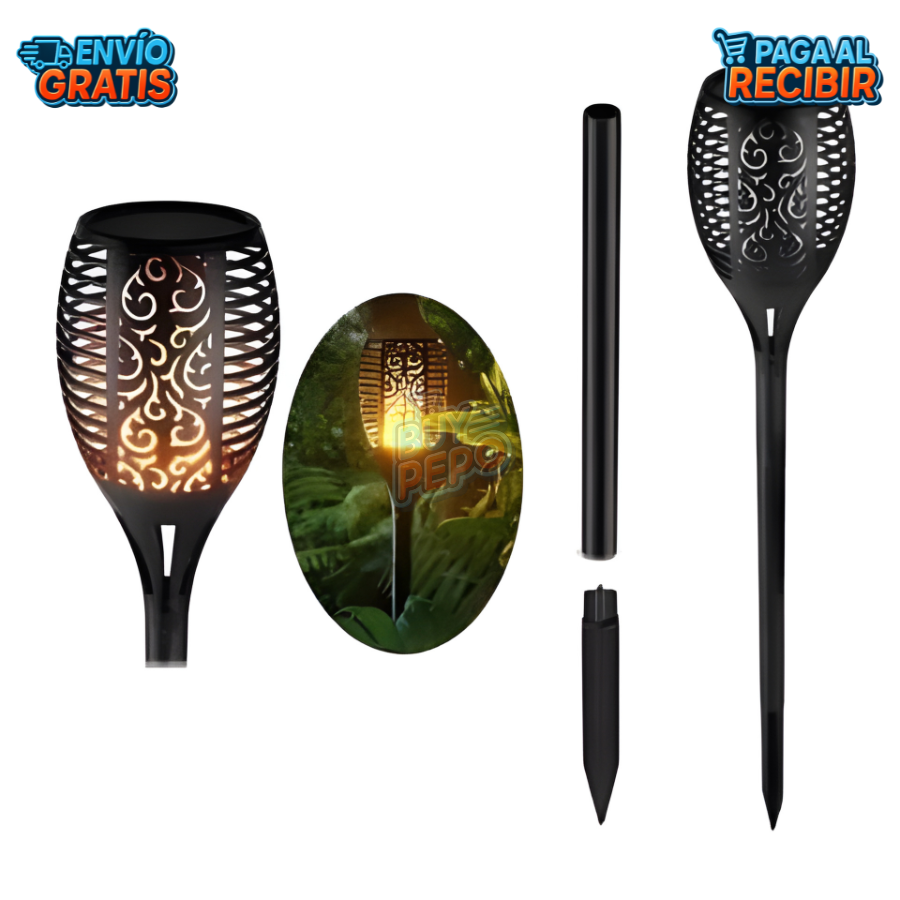 FireGlow™ 🔥 - Antorchas Solares Decorativas PACK 4x1🌙