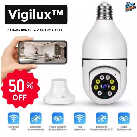 Vigilux™ 🔦 - Cámara bombilla vigilancia total 🏠