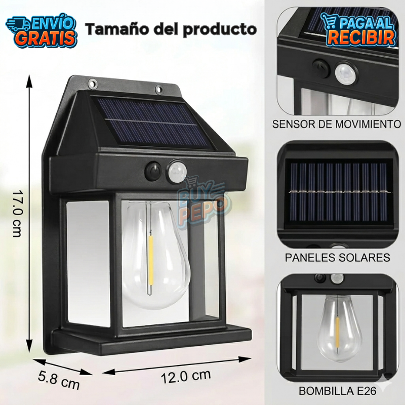 SolarLink™ 💡 - Foco solar empalmado ⚡