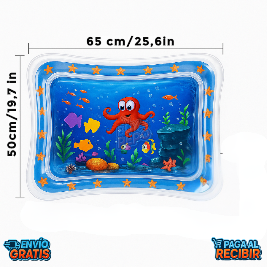 AquaNest™ 🐠 - Alfombra bebé estimulación temprana 🧸