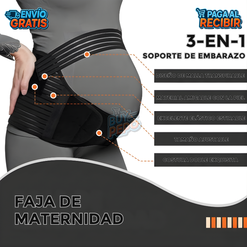 MammaLift™ 🤰 - Faja soporte embarazo 💖