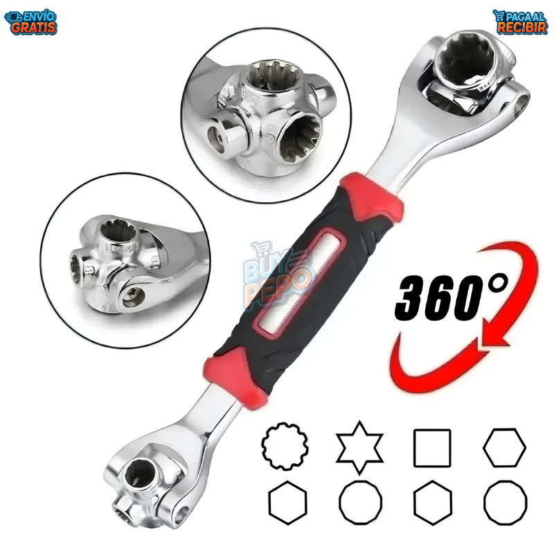 TorquePro™ 🔧 - Llave multiuso 8 puntas ⚙️