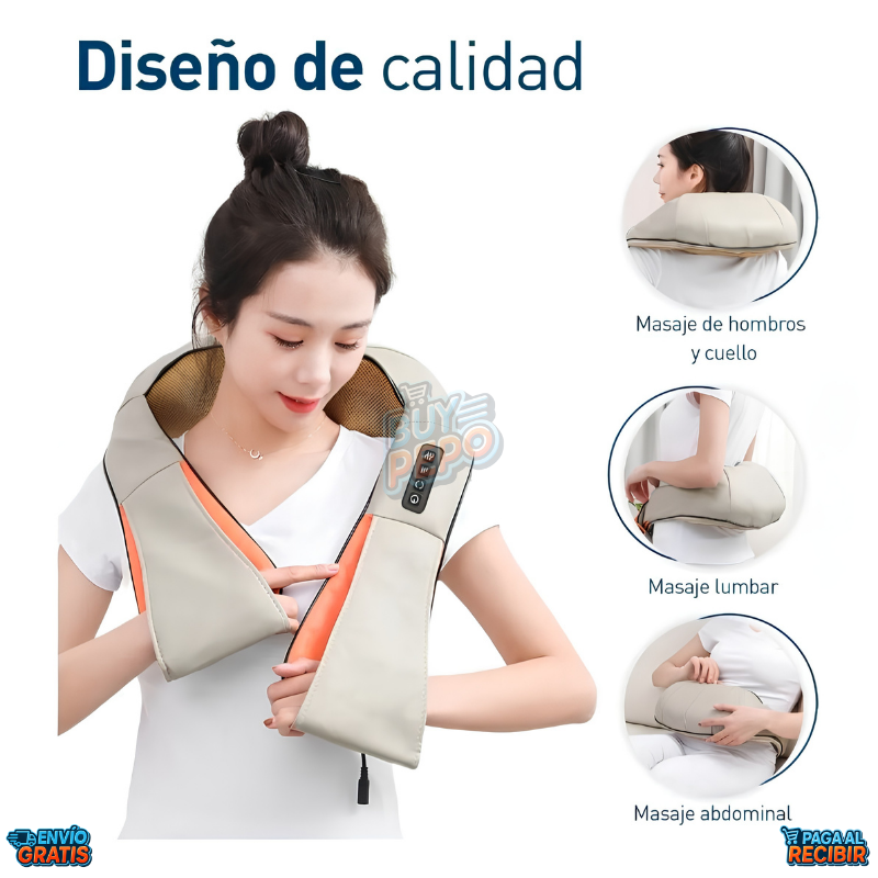 RelaxNeck™ 💆 - Masajeador cuello y espalda con calor 🔥