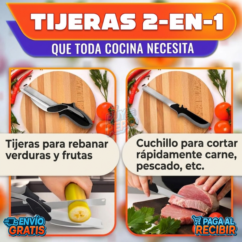 CutMaster™ ✂️ - Tijera corta alimentos 🔪