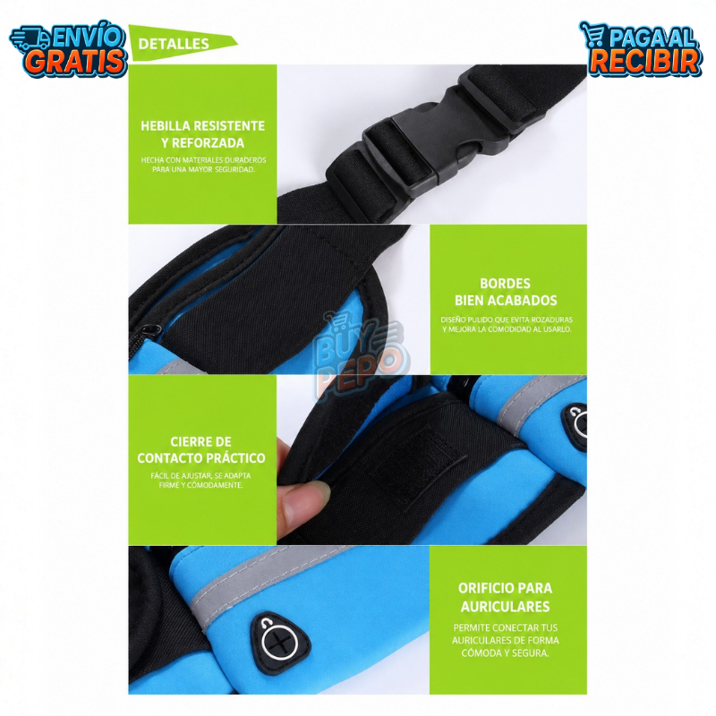 SportPocket™ 🏃♂️ - Riñonera deportiva segura 🎽