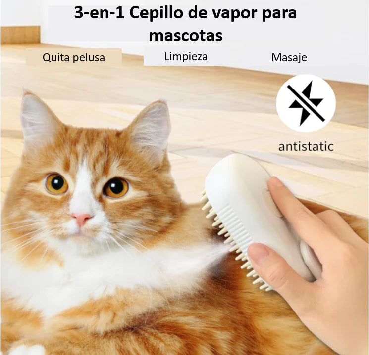 CEPILLO QUITA PELO CON VAPOR 🐶🐱