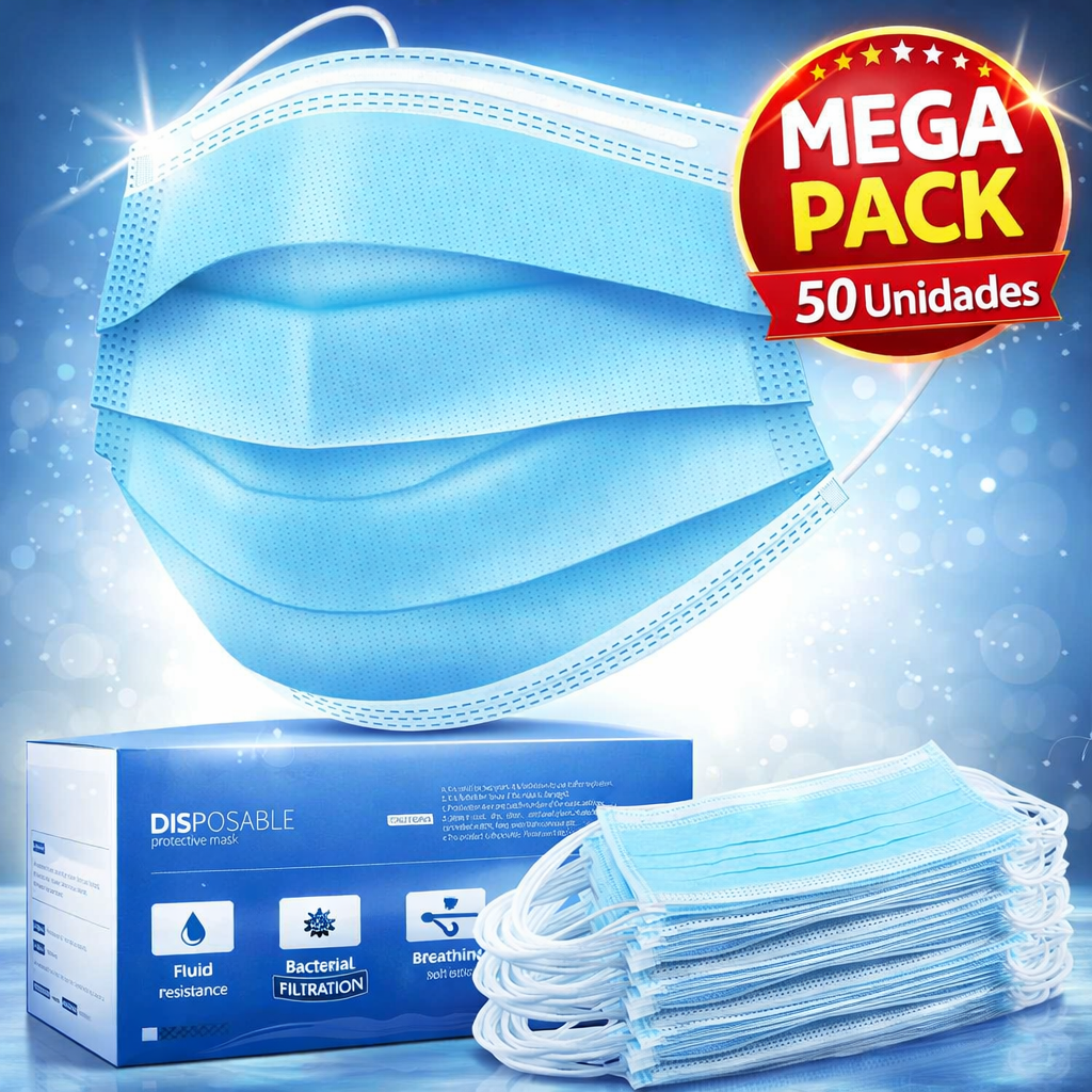 Mascarillas Quirurgica Desechable 50 Uni