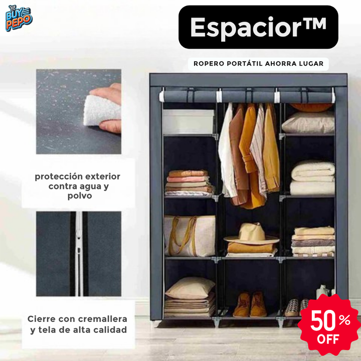 Espacior™ 📐- Ropero portátil ahorra lugar 🪄
