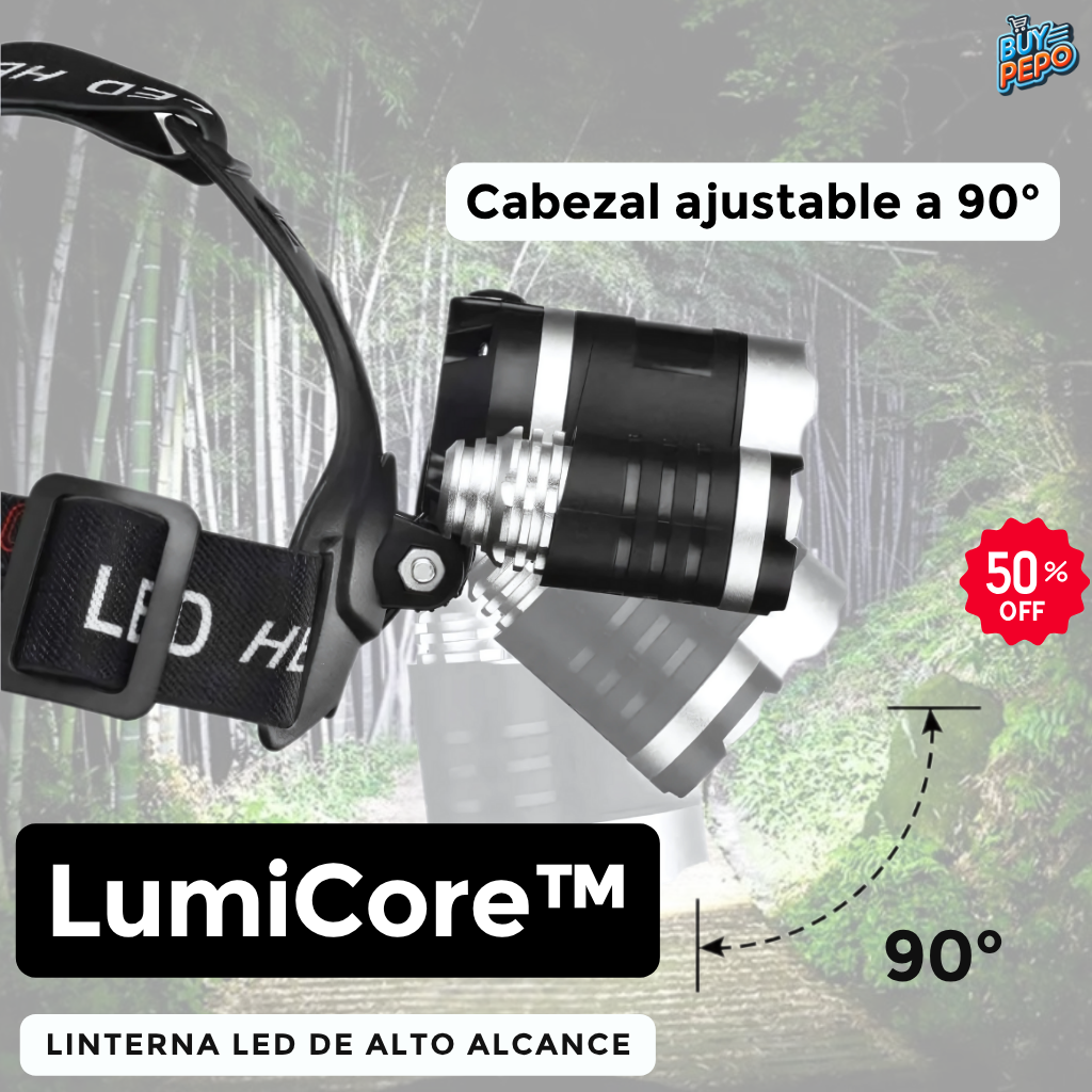 LumiCore™ - Linterna LED de alto alcance 🚨