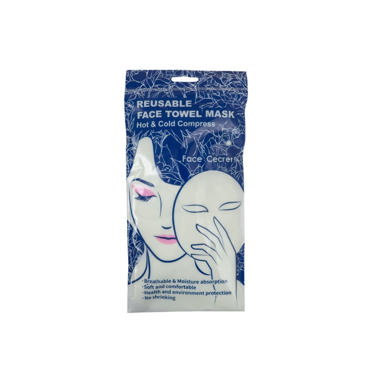 Toalla facial con efecto calor y frío
