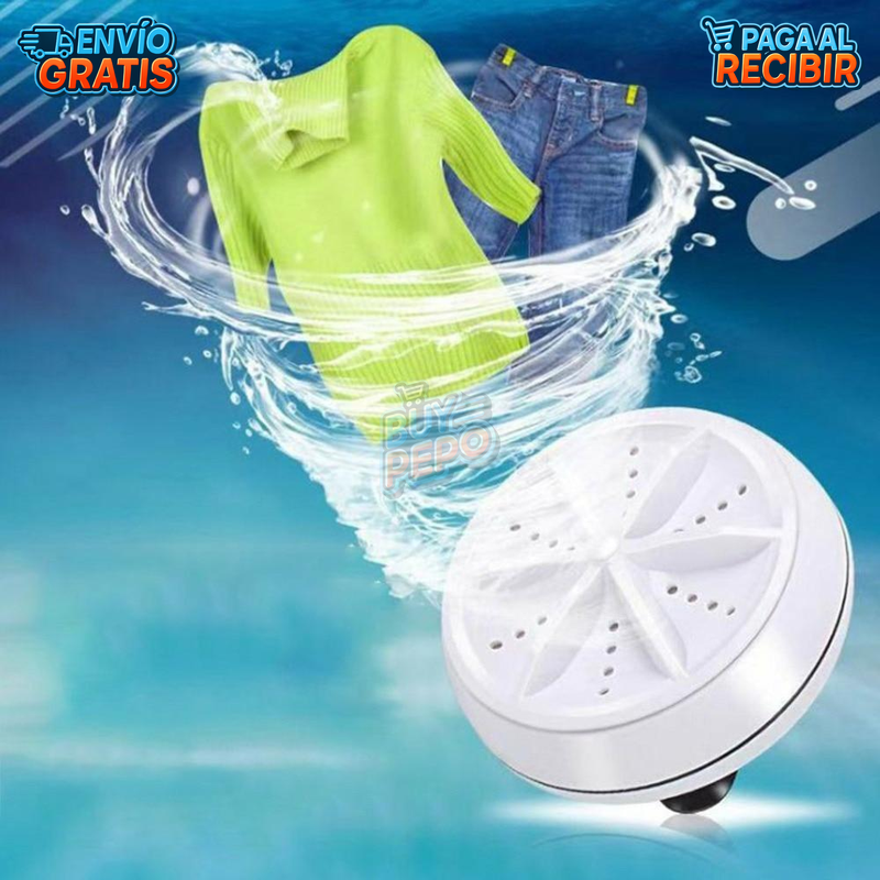 WashCube™ 🫧 - Mini lavadora portátil USB ⚡