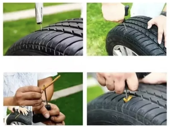 Kit para reparar pinchazos de neumáticos