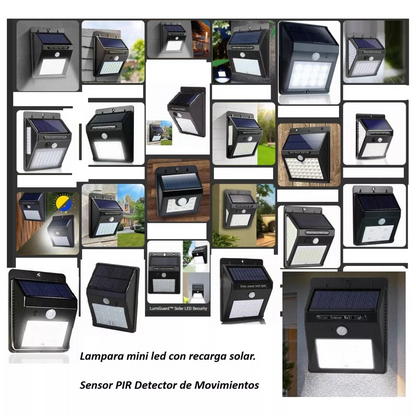 Foco solar con sensor de movimiento